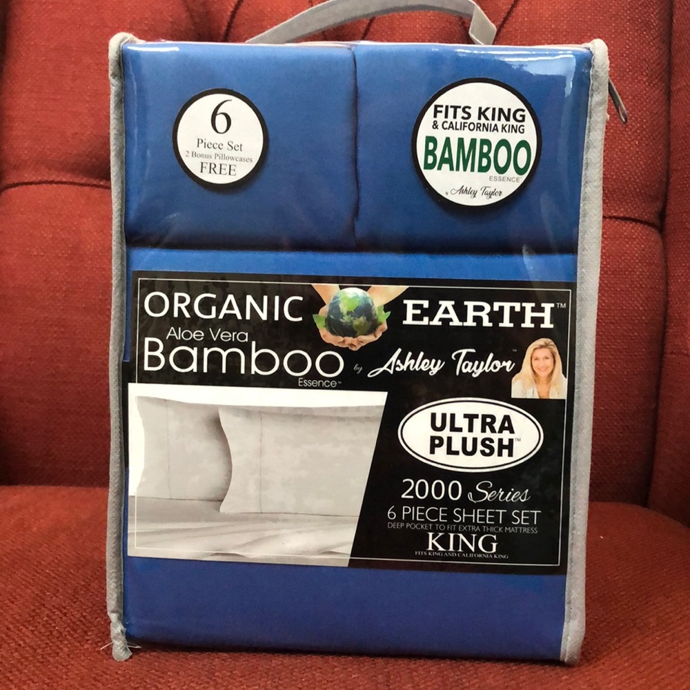Bamboo Sheets 6 piece set King/Cal Royal Blue